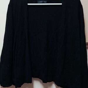 Lane Bryant Black Open-Front Women's Sweater